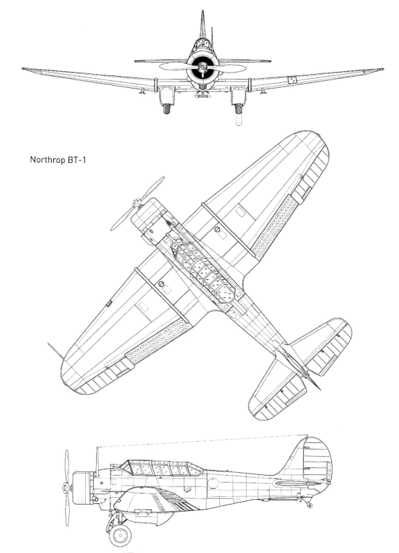 Perfil del Northrop BT-1