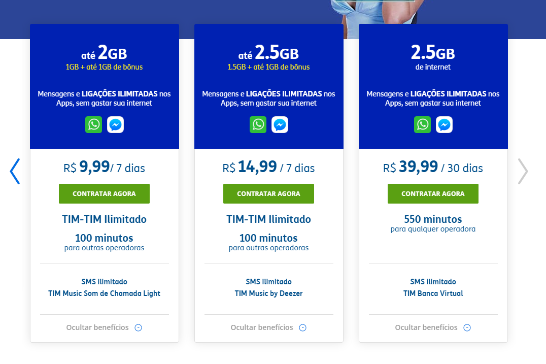 Tenha ligações ilimitadas e 5GB de internet por apenas R$ 49,99 no cartão  de crédito - é a TIM inovando!