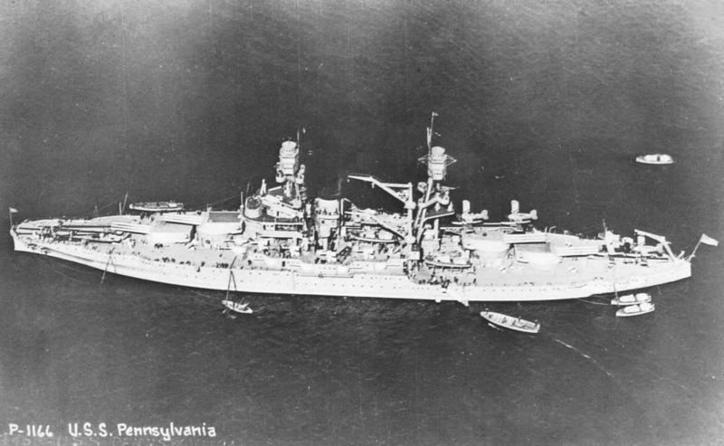 El USS Pennsylvania en 1933