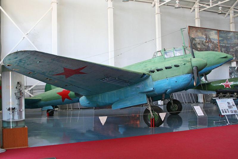 Petlyakov Pe-2 conservado en el Central Air Force Museum en Monino, Rusia