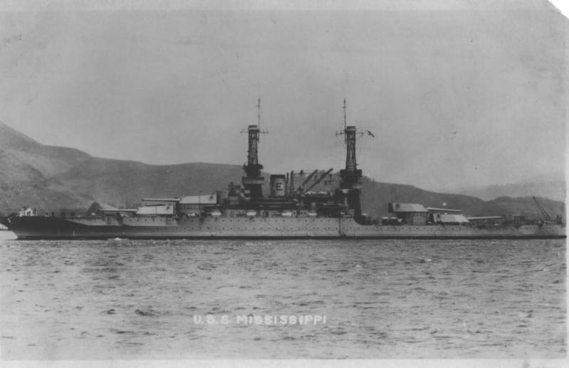 El USS Mississippi BB-41. 1920 - 1930