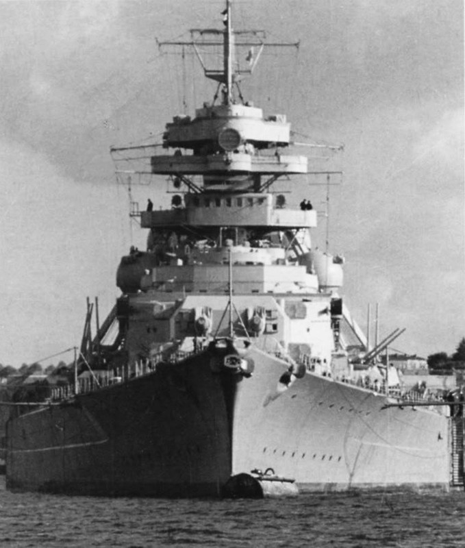 El DKM Bismarck, en septiembre de Kiel 1940