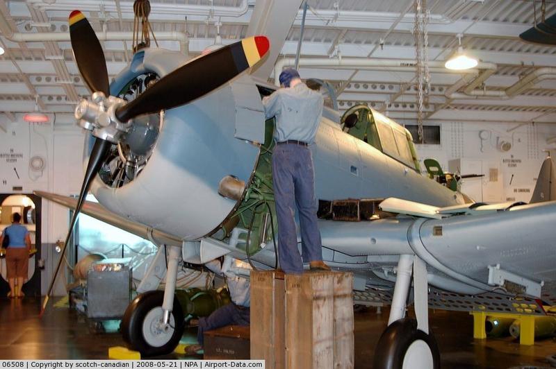 Douglas SBD-3 Dauntless con número de Serie 06508 conservado en el National Museum of Naval Aviation en Pensacola, Florida