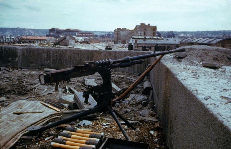 Material abandonado en Francia, junio de 1944
