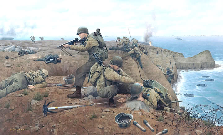Rangers en el Pointe Du Hoc, el 6 de junio de 1944