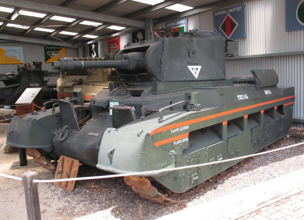 Matilda Mk II Frog Lanzallamas del Museo de Tanques de Puckapunyal, Victoria, Australia