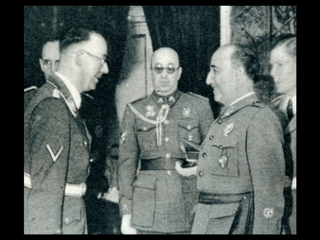 Himmler y Franco se saludan