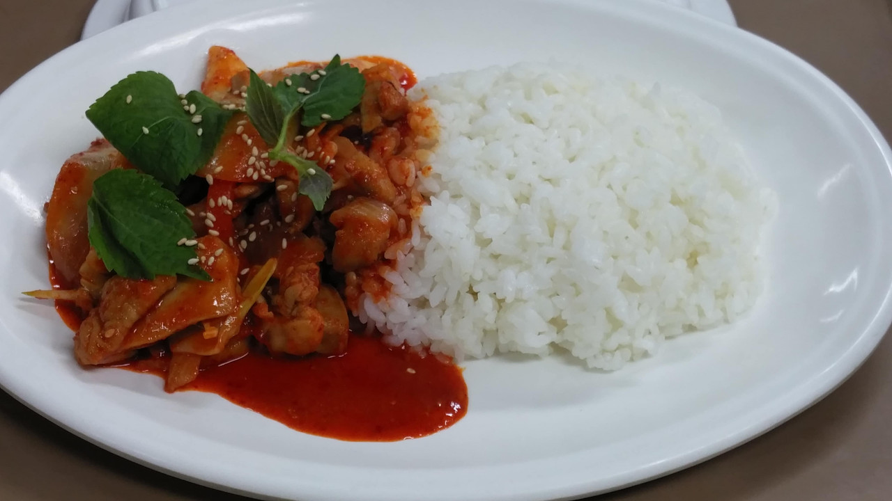 397 spicy grilled chicken with rice