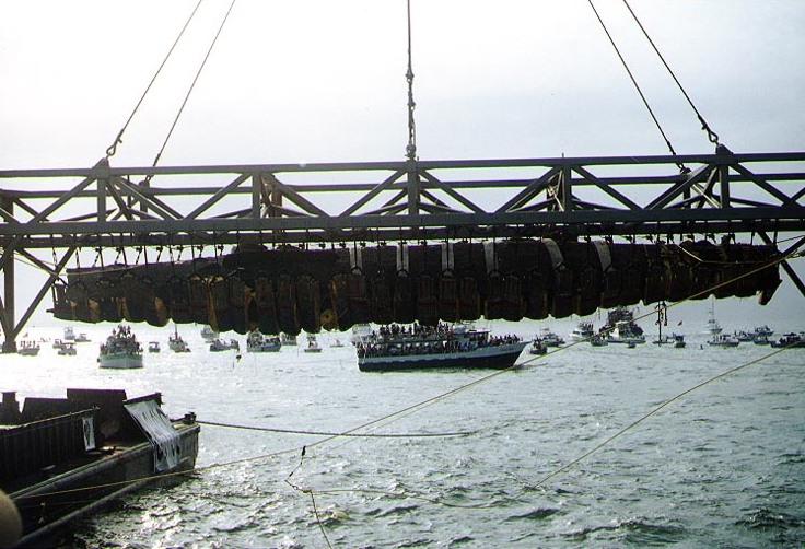 Recuperación del Submarino Hunley en 2002