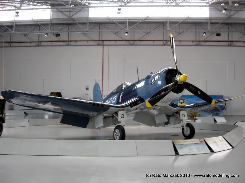 Vought F4U-1a Corsair con número de Serie 4078 ZK-FUI conservado en el Wings of Dream Museum en Sao Carlos, Brasil