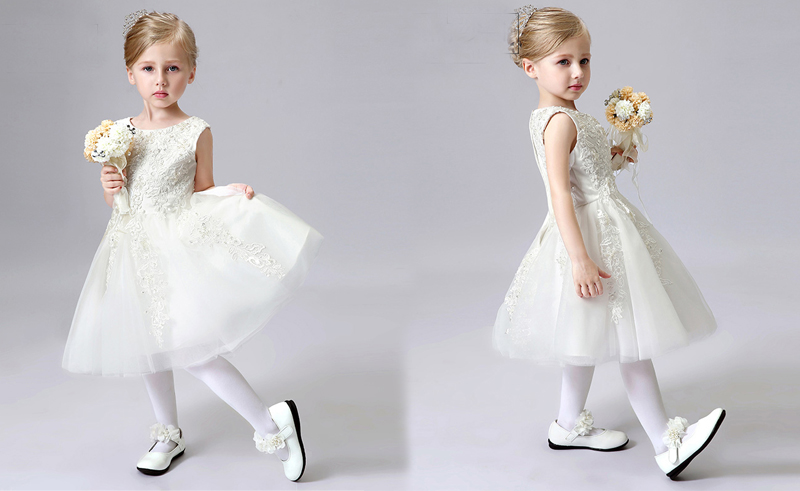 Robe blanche de communion Fille Demoiselle d honneur SWEET MOMMY