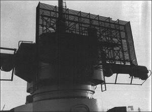 Detalle del puesto director de cofa con su cúpula giratoria del DKM Bismarck