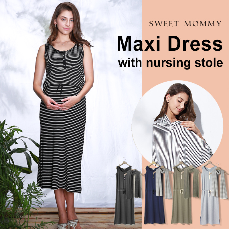 Buy Undercover Mama Maxi Nursing Dress - for Maternity and feeding Online  at desertcartSeychelles