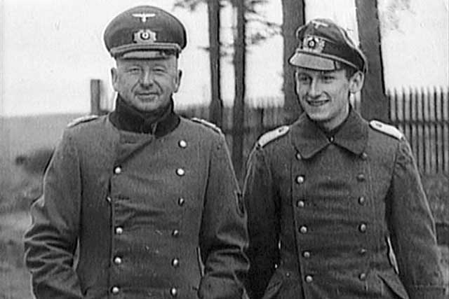 Erich von Manstein con su hijo el teniente Gero Erich Sylvester von Manstein