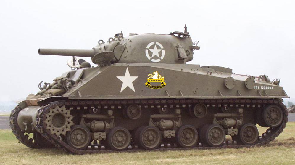 Un M4 Sherman de 105 mm