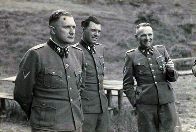 Josef Kramer, Dr. Josef Mengele y Rudolf Hoess