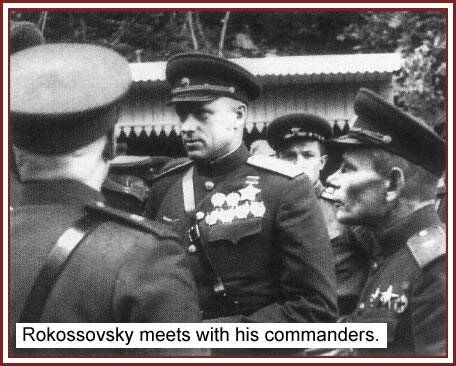 Encuentro de Rokossovski con sus comandantes