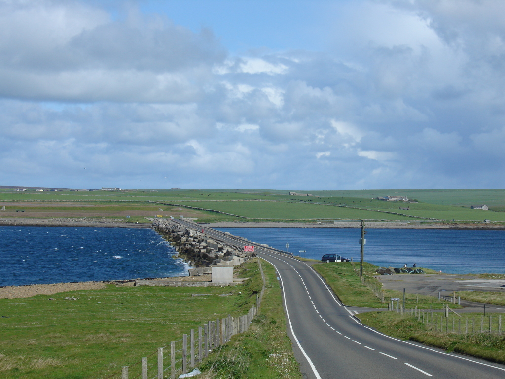 Barrera Churchill, en las Islas Orkney