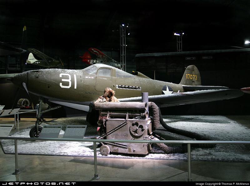 Bell P-39Q Airacobra con número de Serie 44-3887. Conservado en el National Museum of the United States Air Force en Dayton, Ohio