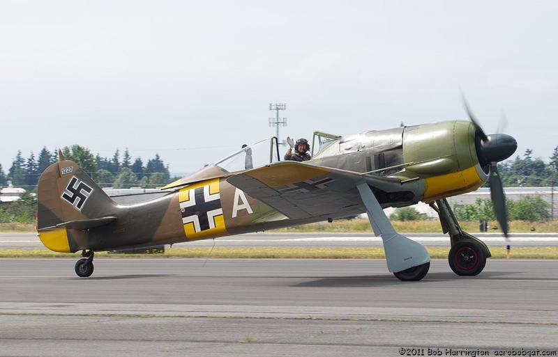 Focke-Wulf Fw 190A-5 con número de Serie 1227 conservado en el Flying Heritage Collection en Seattle, Washington