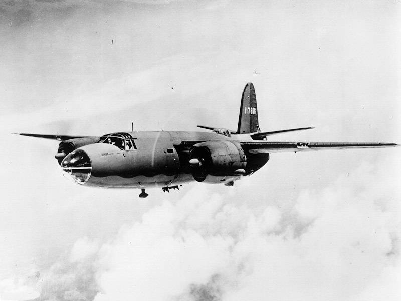 Martin B-26 Marauder en vuelo