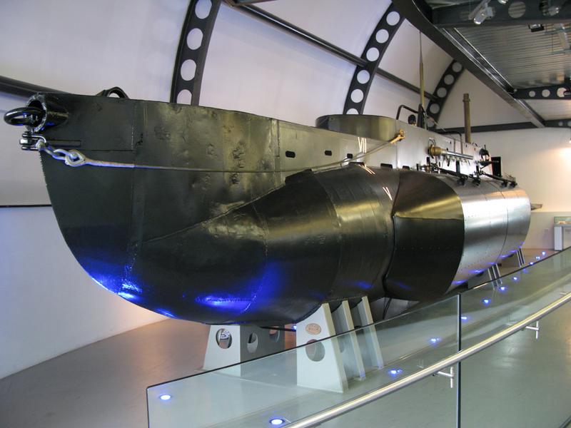 X24 en exhibición en el Museo Royal Navy Submarine