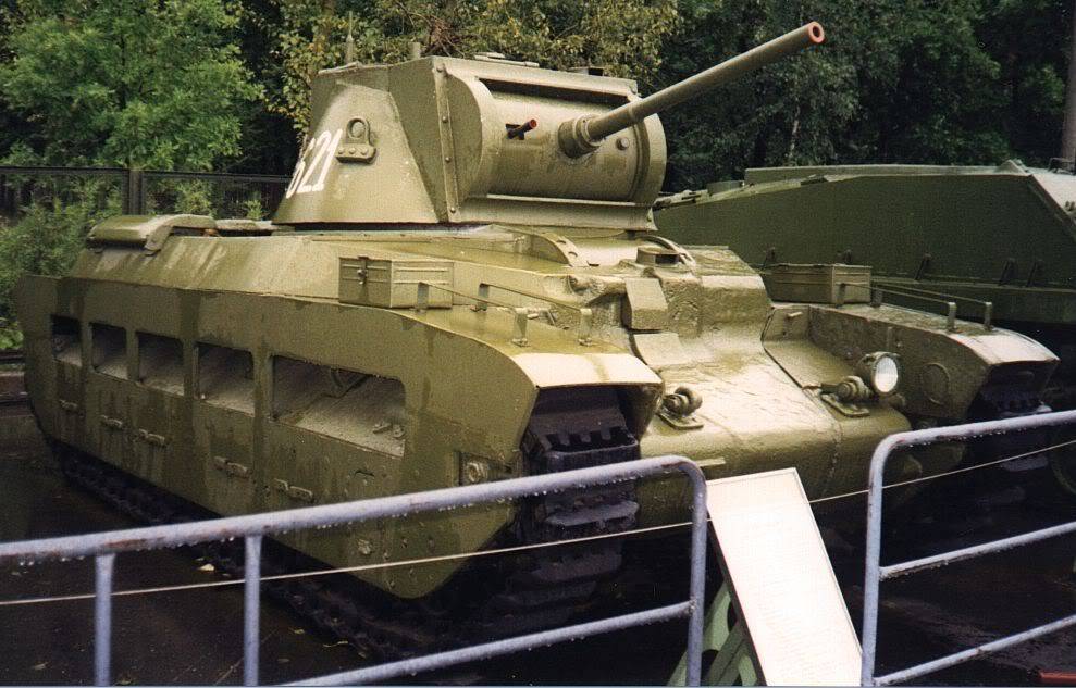 Matilda Mk II conservado en el Museo Central de la Guerra Patriotica en Poklonnaya Gora, Moscú, Rusia
