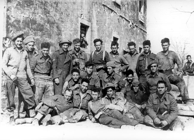Miembros de la Brigada Judía en Italia, Marzo de 1945