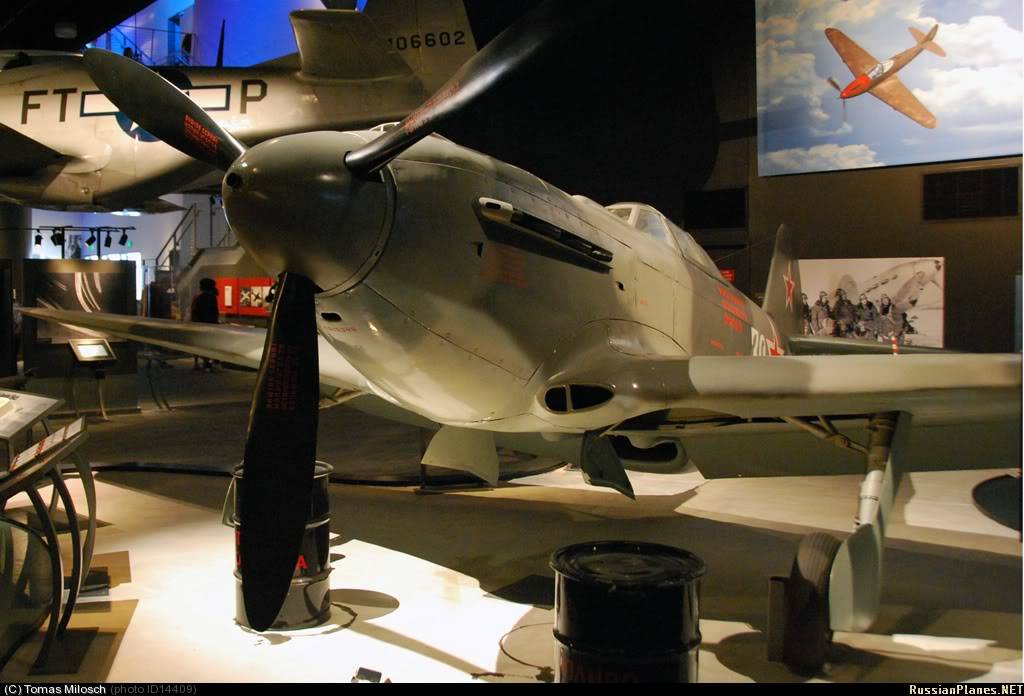 Yakovlev Yak-9 en exhibición en el Museo Central de las Fuerzas Armadas