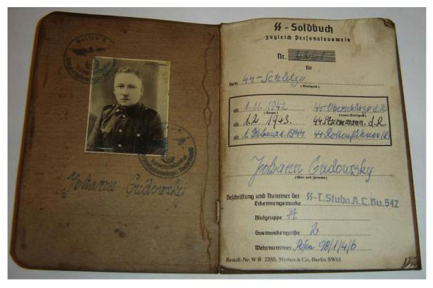 Documentación, SS-Soldbuch de un voluntario Holandés