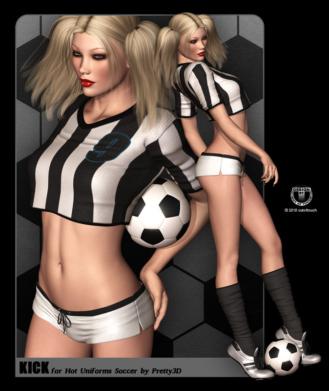 KICK for Hot Uniforms Soccer by Pretty3D
