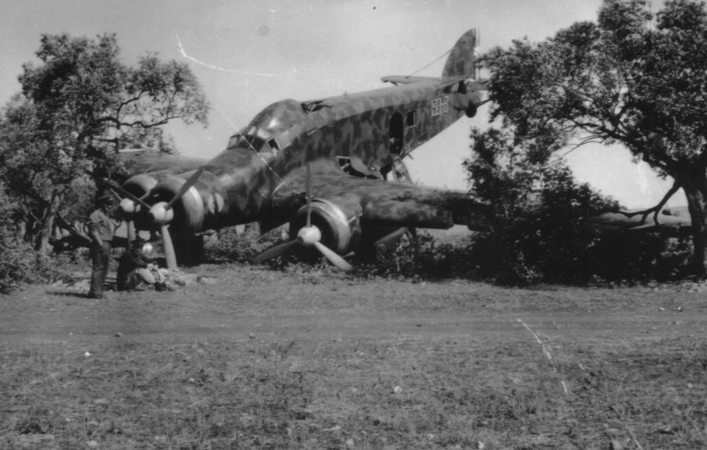 Savoia-Marchetti SM.79 Sparviero del escuadrón 193 derribado