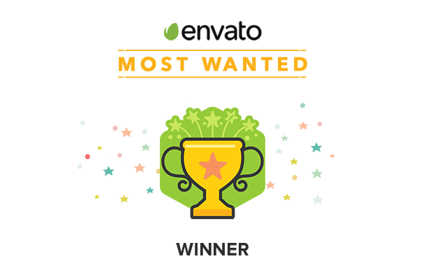Envato Most Wanted Winner