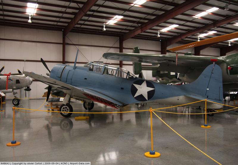 Douglas SBD-4 Dauntless con número de Serie 10518 conservado en el Yanks Air Museum en Chino, California