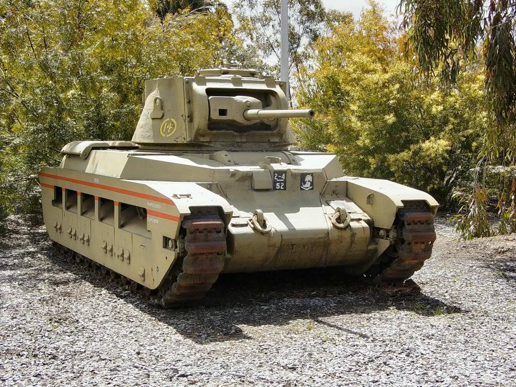 Matilda Mk II conservado en el Museo de Tanques de Puckapunyal, en Victoria, Australia