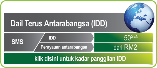 ONEXOX Kadar Panggilan Antarabangsa (IDD)