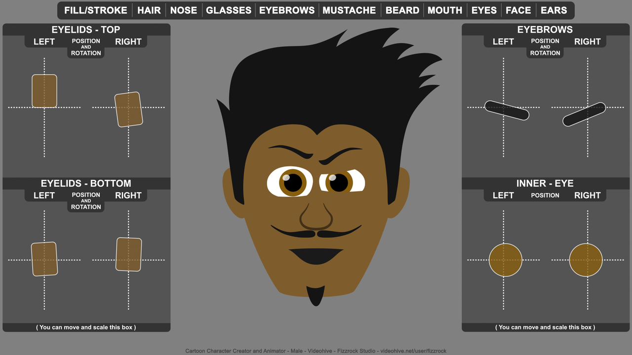 headshot for character creator