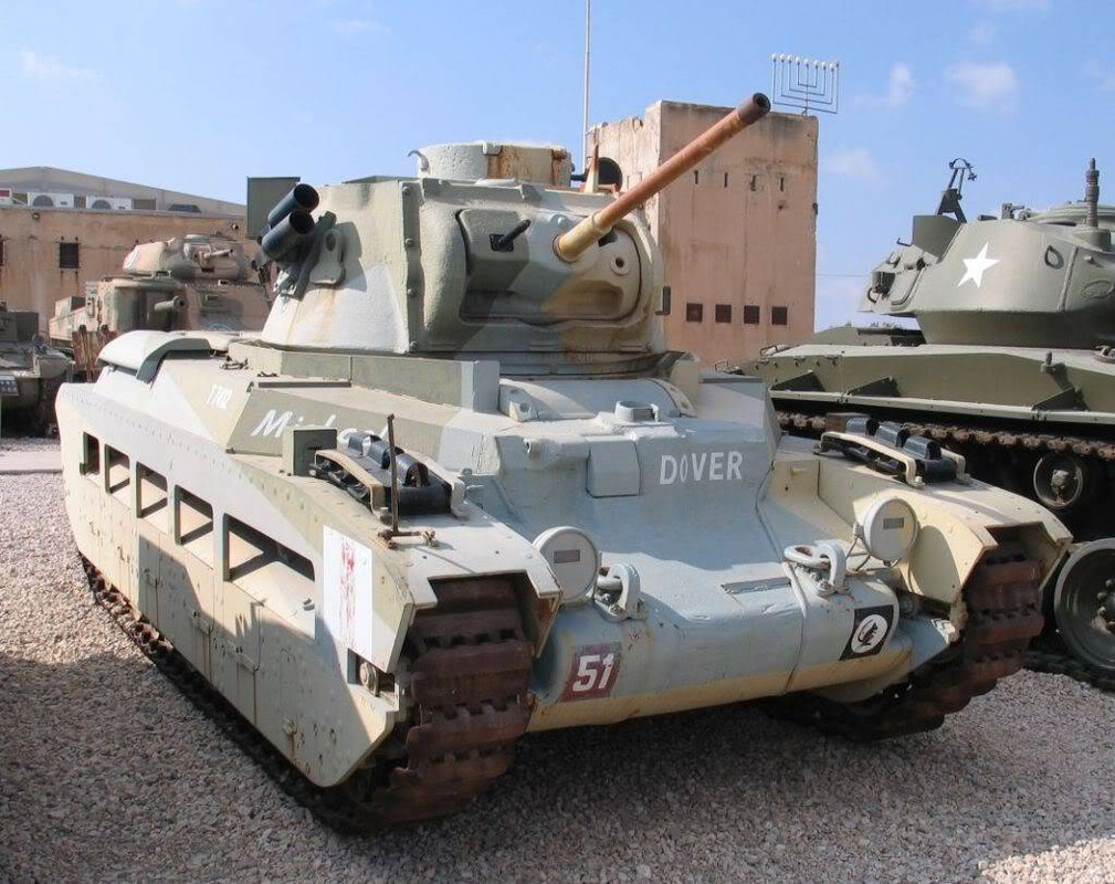 Matilda Mk II conservado en el Museo Yad la-Shiryon de Israel