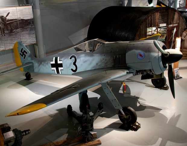 Focke-Wulf Fw 190A-3 con número de Serie 2219 conservado en el Norwegian Air Force Museum en Bodo, Noruega