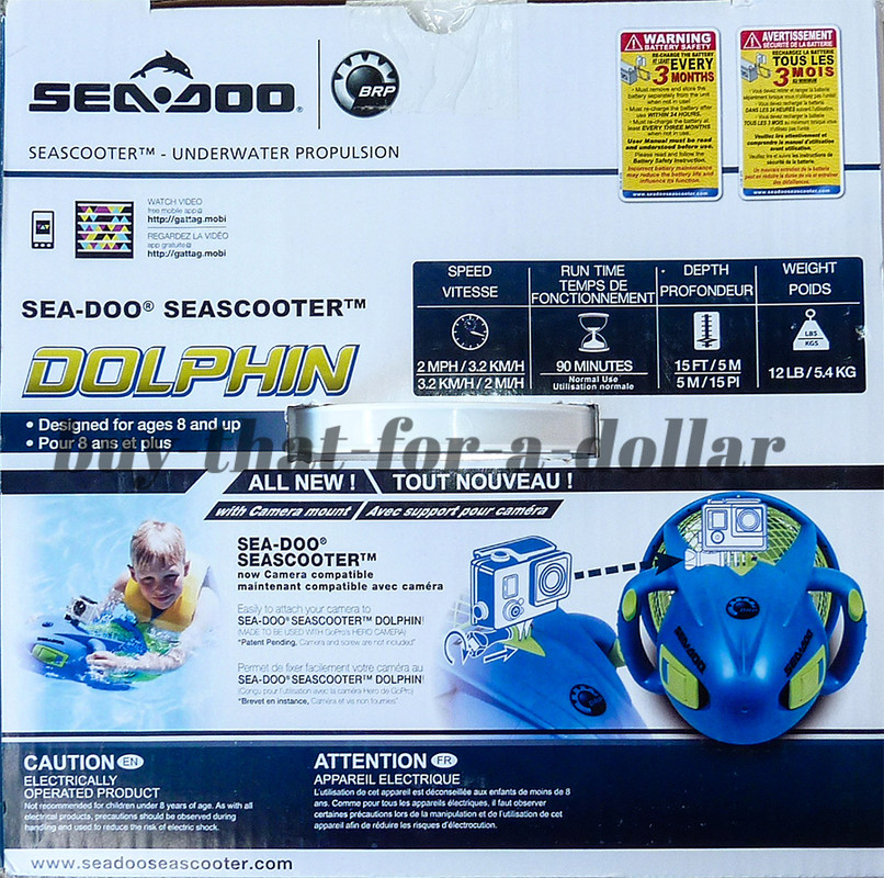 New Sea Doo Seascooter Dolphin Pool Scooter Wgo Pro Mount Lake