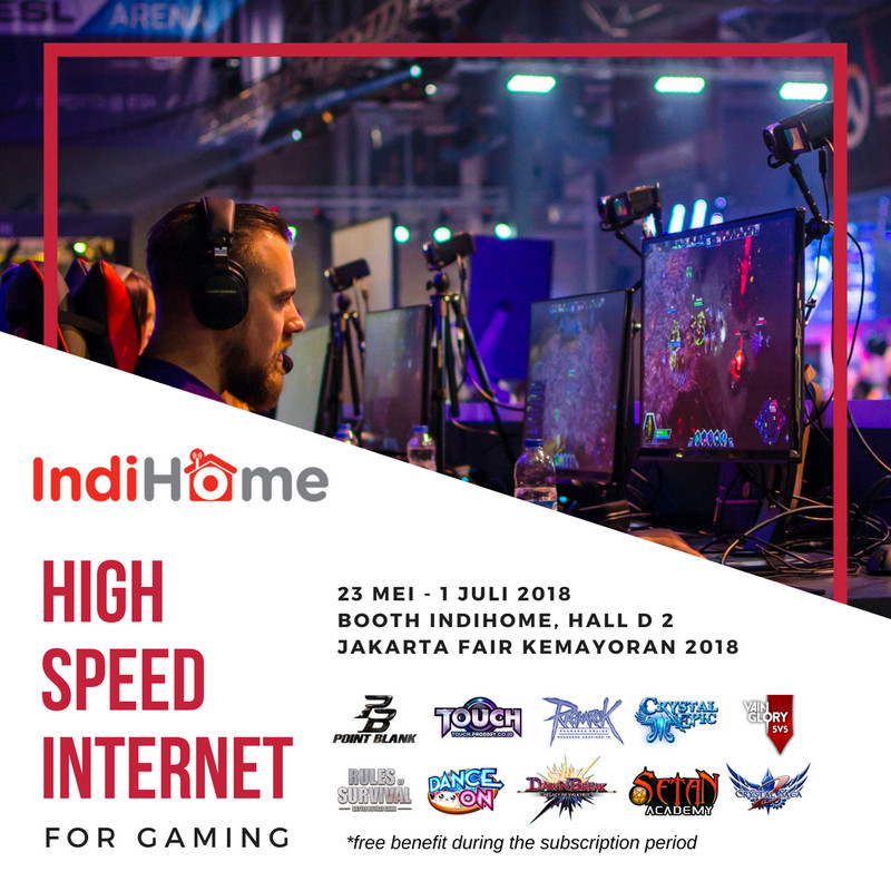 Bersama UPoint, IndiHome Tawarkan Paket khusus Gamer