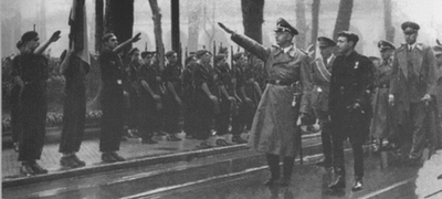 Heinrich Himmler, recibido en San Sebastián