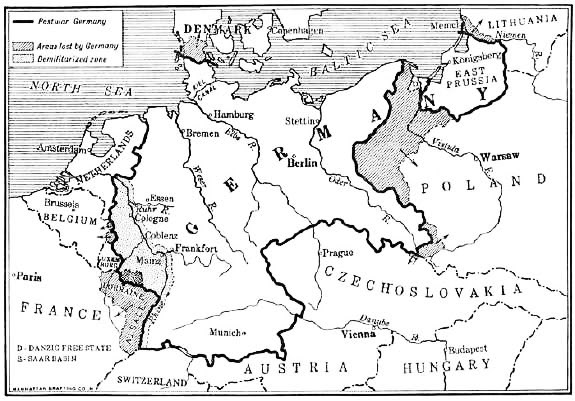 Alemania y sus territorios perdidos en el Tratado de Versalles