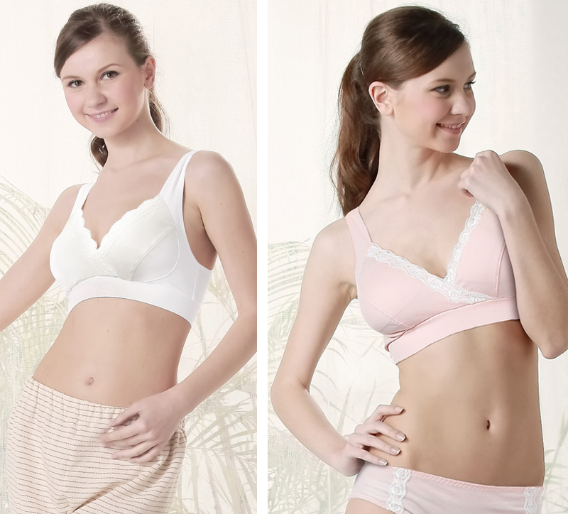 Non-wired Stretch Lace Maternity Nursing Bra