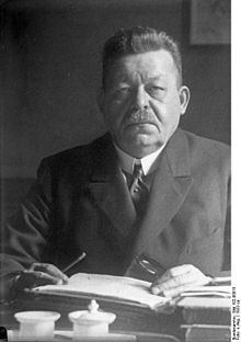 El Reichspräsident Erbert Friedrich el 15 de Febrero de 1925