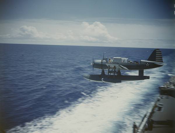 Acorazado USS TEXAS BB-35 en servicio de transporte en el Atlántico Norte en 1942