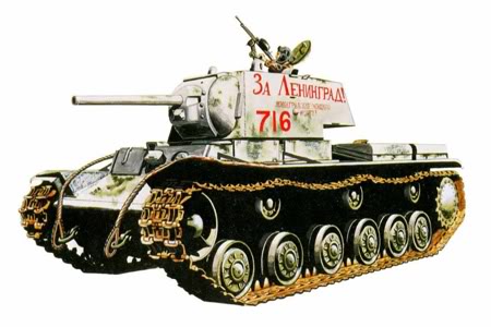 KV-1 modelo 1941, 118º Batallón de tanques, Leningrado, 1942