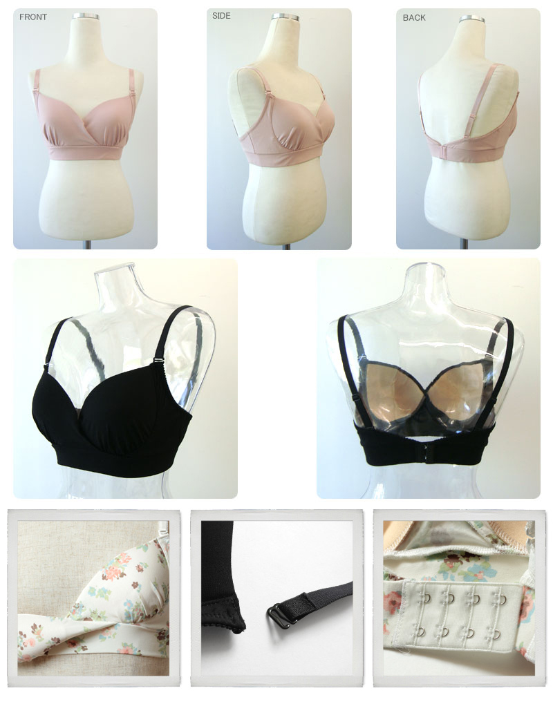 Soutien-gorge d'allaitement sans fil, en coton, pour maman, seins