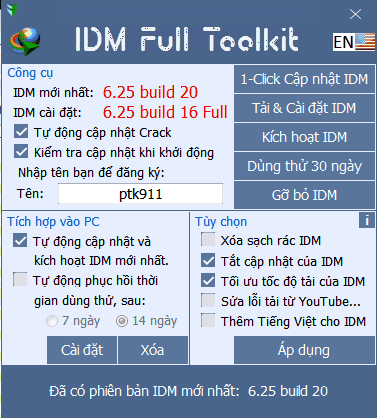 IDM Full Toolkit