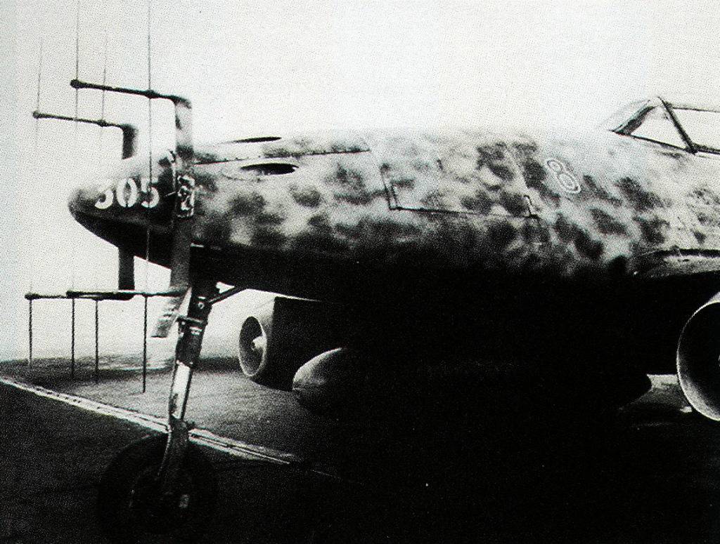 Messerschmitt Me 262 B-10 NJG11 R8 WNr-110305 en Schleswig, Jagel